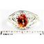 Twilight Fire Topaz, 925 Sterling Silver Ring, SR111