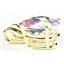 P006, Mercury Mist Topaz 14k Gold Pendant