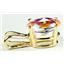 P002, Mercury Mist Topaz 14k Gold Pendant