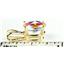 P002, Mercury Mist Topaz 14k Gold Pendant