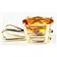 P002, Twilight Fire Topaz 14k Gold Pendant