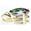 P006, Mystic Fire Topaz 14k Gold Pendant
