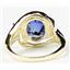 10K, 14K or 18K Gold Ladies Ring, Created Blue Sapphire, R021