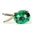 P002, Russian Nanocrystal Emerald, 14k Gold Pendant
