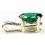 P002, Russian Nanocrystal Emerald, 14k Gold Pendant