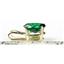 P002, Russian Nanocrystal Emerald, 14k Gold Pendant