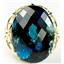 10K, 14K or 18K Gold Ladies Ring, London Blue Topaz, R068