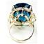 10K, 14K or 18K Gold Ladies Ring, London Blue Topaz, R068