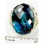 10K, 14K or 18K Gold Ladies Ring, London Blue Topaz, R068