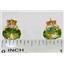 14k Gold Post Earrings, Peridot, E002