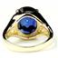 10K, 14K or 18K Gold Ladies Ring, Created Blue Sapphire, R057