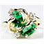 10K, 14K or 18K Gold Ladies Ring, Russian Nanocrystal Emerald, R016