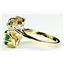 10K, 14K or 18K Gold Ladies Ring, Russian Nanocrystal Emerald, R016