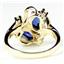 10K, 14K or 18K Gold Ladies Ring, Created Blue Sapphire, R016