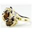 10K, 14K or 18K Gold Ladies Ring, Smoky Quartz, R016