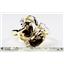 10K, 14K or 18K Gold Ladies Ring, Smoky Quartz, R016
