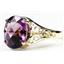 10K, 14K or 18K Gold Ladies Ring, Amethyst, R057