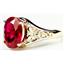 10K, 14K or 18K Gold Ladies Ring, Created Ruby, R057