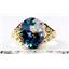 10K, 14K or 18K Gold Ladies Ring, Neptune Garden Topaz, R057