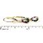 14k Gold Leverback Earrings, Mystic Fire Topaz, E021