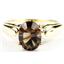 10K, 14K or 18K Gold Ladies Ring, Smoky Quartz, R058