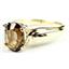10K, 14K or 18K Gold Ladies Ring, Smoky Quartz, R058