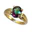 10K, 14K or 18K Gold Ladies Ring, Mystic Fire Topaz, R058