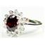 SR235, Garnet CZ, 925 Sterling Silver Ring