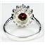 SR235, Garnet CZ, 925 Sterling Silver Ring