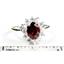 SR235, Garnet CZ, 925 Sterling Silver Ring