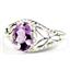 SR137, Amethyst, 925 Sterling Silver Ring