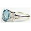 925 Sterling Silver Ladies Ring, Swiss Blue Topaz, SR136