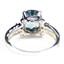 925 Sterling Silver Ladies Ring, Swiss Blue Topaz, SR136