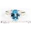 925 Sterling Silver Ladies Ring, Swiss Blue Topaz, SR136
