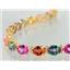 B002, Pink, Twilight & Mystic Topaz Gold Bracelet