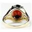 10K, 14K or 18K Gold Ladies Ring, Mozambique Garnet, R057