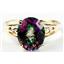 10K, 14K or 18K Gold Ladies Ring, Mystic Fire Topaz, R139