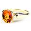 10K, 14K or 18K Gold Ladies Ring, Twilight Fire Topaz, R058