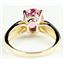 10K, 14K or 18K Gold Ladies Ring, Pure Pink Topaz, R058