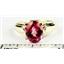 10K, 14K or 18K Gold Ladies Ring, Pure Pink Topaz, R058