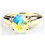 10K, 14K or 18K Gold Ladies Ring, Mercury Mist Topaz, R058
