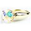 10K, 14K or 18K Gold Ladies Ring, Mercury Mist Topaz, R058