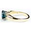 10K, 14K or 18K Gold Ladies Ring, London Blue Topaz, R058