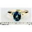 10K, 14K or 18K Gold Ladies Ring, London Blue Topaz, R058