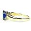 10K, 14K or 18K Gold Ladies Ring, Created Blue Sapphire, R058