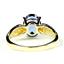 10K, 14K or 18K Gold Ladies Ring, Created Blue Sapphire, R058
