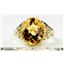 10K, 14K or 18K Gold Ladies Ring, Citrine, R057