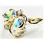 10K, 14K or 18K Gold Ladies Ring, Mercury Mist Topaz, R016