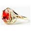 10K, 14K or 18K Gold Ladies Ring, Created Padparadscha Sapphire, R021
