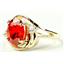 10K, 14K or 18K Gold Ladies Ring, Created Padparadscha Sapphire, R021